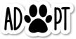 adopt paws sticker collection stickers logo