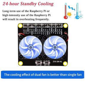 img 1 attached to Raspberry Cooling Automatic Discoloration Expansion Computer Components