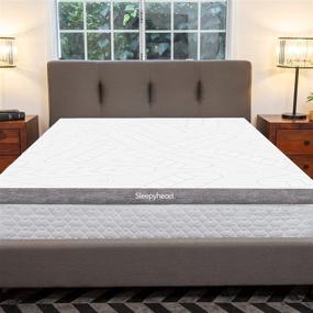 img 4 attached to 😴 Sleepyhead Gel-Infused Mattress Topper Twin XL - 2-Inch – Ventilated, Washable Cover - College Dorm Room Essential - Made in USA (2" Twin XL)