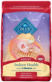 img 4 attached to Улучшите благополучие своего кота с сухим кормом Blue Buffalo Indoor Health Natural Adult для кошек.