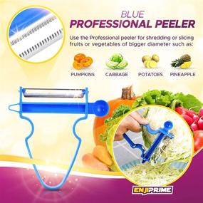 img 2 attached to 🔪 The Original Magic Trio Peeler Slicers Shredders with Spiralizer, Julienne, Cutter, and Grater for Fruits and Vegetables: A Versatile Kitchen Helper