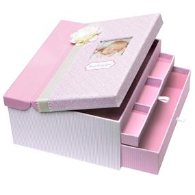 img 1 attached to 👶 C.R. Gibson Large Pink Baby Girl Keepsake Box - Dimensions: 12.5'' W x 10.25'' H