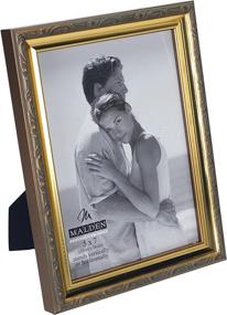 img 3 attached to Malden International Designs Traditions Gold Wooden Picture Frame, 5x7, Molding for Enhanced SEO