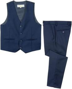 img 4 attached to 👔 Spring Notion Boys' Vest and Pants 2-Piece Set for Bigger Kids