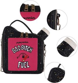 img 3 attached to WOG2008 Gasoline Shoulder Embroidered Handbag Women's Handbags & Wallets and Crossbody Bags