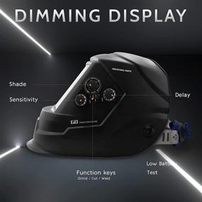 img 2 attached to 🌞 Tsinglax Large Viewing Screen: Solar Powered Auto Darkening Welding Helmet for TIG MIG ARC Welding - True Color & Wide Shade Range - 4 Sensors & Grinding Mask Included