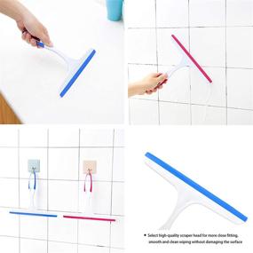 img 2 attached to Cyzbemon 3-Pack Window Squeegee: Versatile All-Purpose Tool for Shower, Car Glass, Kitchen, and Mirrors