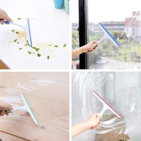 img 3 attached to Cyzbemon 3-Pack Window Squeegee: Versatile All-Purpose Tool for Shower, Car Glass, Kitchen, and Mirrors