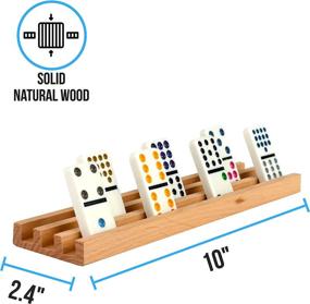 img 2 attached to 🎲 Solid Natural Domino Set by Regal Games