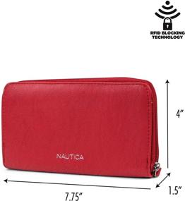 img 1 attached to Nautica Women's Wallet Clutch Organizer - Stylish Handbags and Wallets for Women