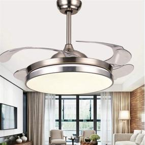 img 2 attached to Lighting Groups Retractable Livingroom Chandelier Lighting & Ceiling Fans