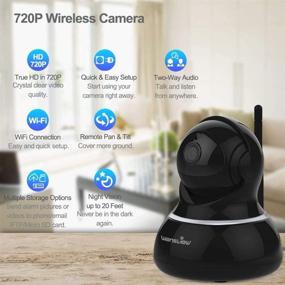 img 3 attached to 📷 High-Quality Wansview WiFi Home Monitor Surveillance Camera for Baby, Elder, Pet, Nanny - Q3 (Black)