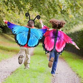 img 3 attached to 🦋 Butterfly Wings Costume Dress Up Headband for a Fantastic Halloween Transformation