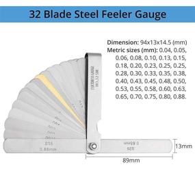 img 3 attached to 📏 CAMWAY Stainless Steel Straight Measuring Gauge for Thickness