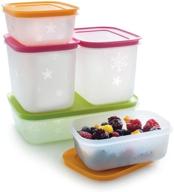 🔒 tupperware freeze it starter set - 2x 1.9 cup, 2x 4.6 cup, 1x 4.2 cup: the ultimate freezing solution логотип