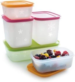 img 1 attached to 🔒 Tupperware Freeze It Starter Set - 2X 1.9 Cup, 2X 4.6 Cup, 1X 4.2 Cup: The Ultimate Freezing Solution