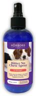 🐾 harbor's bitter no chew spray: powerful 3x strength chewing deterrent for training & stopping destructive chewing on shoes, paws, furniture & more - made in usa logo