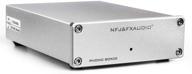 🎵 fx audio box 02 phono preamp low noise gain gear - turntable phonograph preamplifier with 12v power supply, rca input output - hifi pre-amp for phono mm mc dc logo