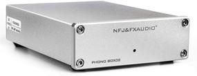 img 4 attached to 🎵 FX AUDIO Box 02 Phono Preamp Низкий уровень шума Gain Gear - Внешний фонокорректор для проигрывателя и граммофона с блоком питания 12V, вход/выход RCA - HiFi предусилитель для фоно-картриджей MM MC DC.