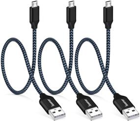 img 4 attached to 🔌 High Speed Micro USB Charger Cable, iSeeker 3Pack 1.5ft/50cm Sync & Charge Cord - Compatible with Samsung Galaxy S7 Edge/S6, Nexus, Motorola, Android Smartphone, Camera