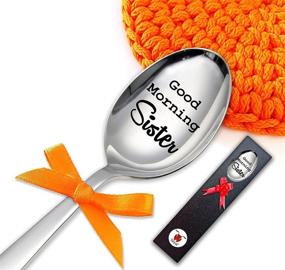 img 4 attached to 🥄 Good Morning Sister Spoon Gift - Sister Gifts for Christmas