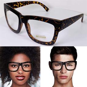 img 2 attached to Timeless Style: 🐆 Vintage Inspired Oversized Leopard Eyeglasses