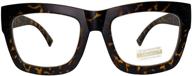 timeless style: 🐆 vintage inspired oversized leopard eyeglasses logo