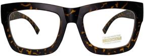 img 4 attached to Timeless Style: 🐆 Vintage Inspired Oversized Leopard Eyeglasses