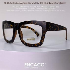 img 1 attached to Timeless Style: 🐆 Vintage Inspired Oversized Leopard Eyeglasses