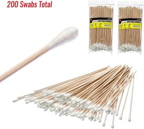 img 3 attached to SE 6-Inch Cotton Swabs with Wooden Handles (2 Pack of 100) - Perfect for Multi-Purpose Cleaning - CS100-6-2