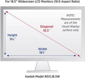 img 3 attached to Kantek SVL18.5W Secure-View Blackout Privacy Filter for 18.5-Inch Widescreen Monitors (16:9 Aspect Ratio) - Anti-Glare & Anti-Blue Light
