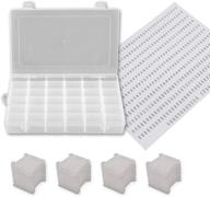 🧵 36 grids plastic embroidery floss cross stitch organizer box with 108 floss bobbins - 1 pack logo