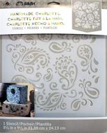 🎨 folkart laser cut painting stencil: paisley delight, unleash your creativity! logo