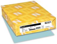 neenah paper wausau vellum bristol cardstock, 67 lb, 8.5 x 11 inches, pastel blue – 250 sheets (82321): high-quality cardstock for versatile crafting and printing projects logo
