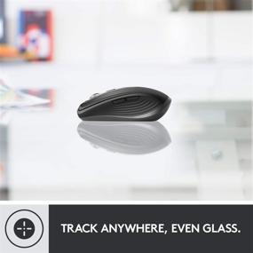 img 1 attached to Logitech MX Anywhere 3 Compact Performance Mouse - Graphite: Wireless, Comfortable, 🖱️ Fast Scrolling, Any Surface, Portable, 4000 DPI, Customizable Buttons, USB-C & Bluetooth Compatible
