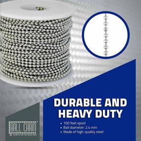 img 3 attached to 🔗 Industrial Hardware: Nickel Plated Ball Chain Spool - Optimize your search!