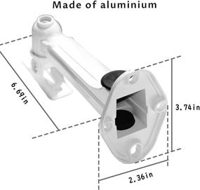 img 3 attached to 📽️ Универсальное настенное крепление для мини-проекторов с 360° поворотом и 135° наклоном для использования внутри и на открытом воздухе - поддерживает до 6,6 фунтов - конструкция из алюминиевого сплава - белый.