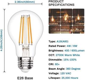 img 3 attached to 💡 Vintage Dimmable Filament Lights: The Perfect Nostalgic Lighting Solution