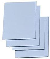 🎨 easy cut carving sheets - 4 pack blue soft & firm printmaking set for clear linoleum prints (2"x3") logo