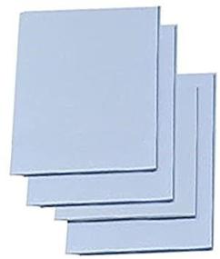 img 1 attached to 🎨 Easy Cut Carving Sheets - 4 Pack Blue Soft & Firm Printmaking Set for Clear Linoleum Prints (2"x3")