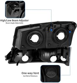 img 2 attached to DWVO Headlight Assembly Compatible With 2003-2006 Chevy Avalanche Silverado 1500 2500 3500/2007 Chevrolet Silverado Classic (Chrome)