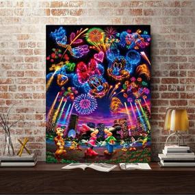 img 3 attached to 🖌️ LVBEN Robzakb 5D Diamond Art Painting Full Drill Kit for Adults: Create Stunning Cartoon Firework Rhinestone Painting – Home Wall Decor 16x20inch (QF356)