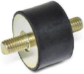 img 2 attached to Pack of 5 JW Winco 351.1 Rubber Cylindrical Vibration Isolation Mounts with 2 Threaded Studs - Inch Size - 0.75" Diameter, 0.75" Height, 1/4-20 Thread (Series GN 351.1-19-19-1/4-55)