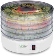 🥩 nutrichef pkfd12 electric food dehydrator machine – professional multi-tier kitchen appliance for meat, beef jerky, fruits, and vegetable drying with 5 stackable trays and high-heat circulation логотип