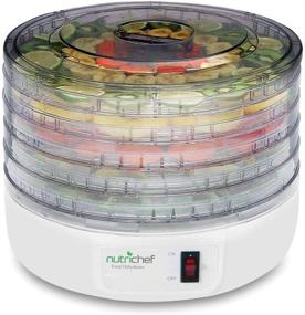 img 4 attached to 🥩 NutriChef PKFD12 Electric Food Dehydrator Machine – Professional Multi-Tier Kitchen Appliance for Meat, Beef Jerky, Fruits, and Vegetable Drying with 5 Stackable Trays and High-Heat Circulation