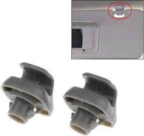 img 3 attached to Poweka Sunvisor Clip Hook Replacement Gray (Pack of 2) - Compatible with 1998-2007 Accord, 1996-2004 Civic, 2007-2011 CR-V, 1999-2010 Odyssey, and 2006-2011 Ridgeline - Replaces 888217-S01-A01ZA