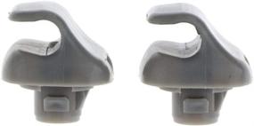 img 1 attached to Poweka Sunvisor Clip Hook Replacement Gray (Pack of 2) - Compatible with 1998-2007 Accord, 1996-2004 Civic, 2007-2011 CR-V, 1999-2010 Odyssey, and 2006-2011 Ridgeline - Replaces 888217-S01-A01ZA