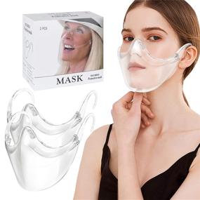 img 1 attached to PCS】Clarity Face_Shield Face_Masks Transparent Comfortable