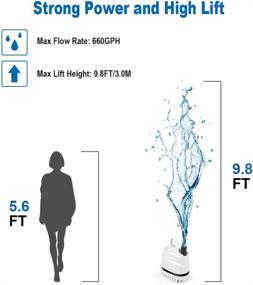img 2 attached to WOTERZI Submersible Aquarium Fountain Hydroponics