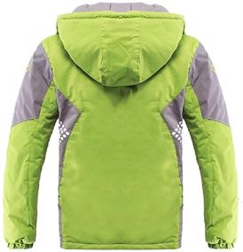 img 2 attached to Valentina Boys Thicken Fleece Hooded Jacket - Warm Quilted Coat for Cool Outdoor Fashion in Winter, Autumn & Spring